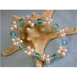Fresh Water Pearl and Colored Gemstone Bracelet