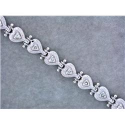14k White Gold Diamond Bracelet