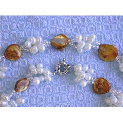 Fresh Water and Mother of Pearl Necklace