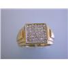 Image 1 : Men's 14k Gold Diamond Ring
