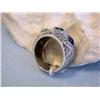 Image 3 : 14k Gold Diamond Ring with Sapphire