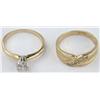 Image 1 : 14K Yellow Gold Engagement Diamond Rings