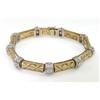 Image 1 : 14K Two-Toned Gold, Diamond Bracelet
