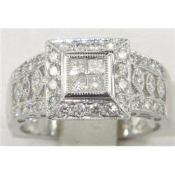 18K White Gold Diamond Ring