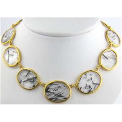 Gurhan 18K Yellow Gold Crystal Necklace