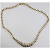 Image 6 : 14K Gold Diamond Necklace