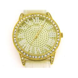 Kathy Van Zeeland Strap Watch w/ Crystal Bezel & Dial
