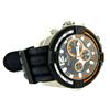 Image 2 : Lucien Piccard Men's Volcano Rubber Strap Watch - 26942OR