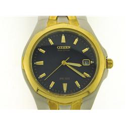 Men's Citizen Eco Drive Watch in Two Tone Stainless Steel