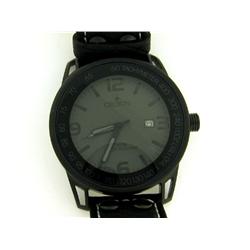 CROTON MENS WATCH TACHYMETER MILITARY DATE BLACK SS