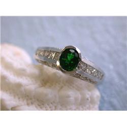 14k Gold Ring with Diamonds with Gemstone