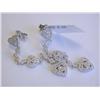 Image 1 : 14k White Gold Earrings with Diamonds