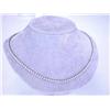 Image 1 : 18k White Gold Diamond Tennis Necklace (5.00 carats)