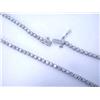 Image 3 : 18k White Gold Diamond Tennis Necklace (5.00 carats)
