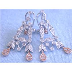 14k Gold Earrings with Diamonds