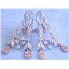 Image 1 : 14k Gold Earrings with Diamonds