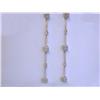 Image 2 : 14k White Gold with Diamonds Dangling Earrings