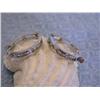 Image 3 : 14k White Gold Earrings with Diamonds