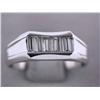 Image 3 : 14k White Gold Ring with Diamonds