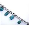 Image 1 : Sterling Silver Bracelet with Turquoise