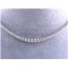 Image 1 : 18k White Gold Diamond Necklace
