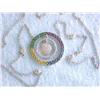 Image 1 : White Gold Necklace w/ Diamonds & Colored Gems Pendant
