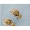 Image 2 : 18k White Gold Earrings with Diamonds and Sapphires