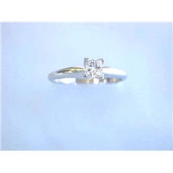 14K SOLITAIRE DIAMOND RING