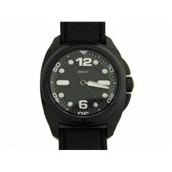 DKNY Silicone Collection Black Strap Black Dial Women's watch #NY4898