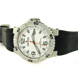 CROTON TACHYMETER BLACK RUBBER STRAP
