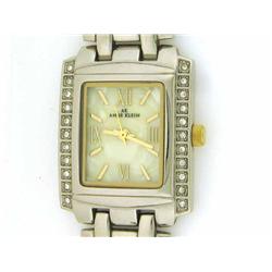 AK Anne Klein Crystal Collection Mother-of-pearl Dial Women's watch #10/8669WTTT