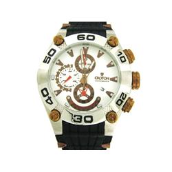 Croton Men's Chronomaster Rubber Strap Watch
