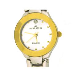 Anne Klein Silver and Gold tone Round Case Watch 10-7425SVDI