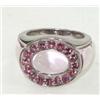 Image 3 : Silver Pink Topaz Ring