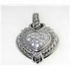 Image 2 : Judith Ripka Silver Diamonique Pendant