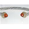 Image 3 : David Yurman Silver, Citrine & Yellow Sapphire Bangle.