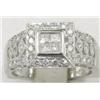 Image 1 : 18K White Gold Diamond Ring