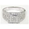 Image 3 : 18K White Gold Diamond Ring