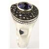 Image 5 : David Yurman Silver Diamond Amethyst Ring