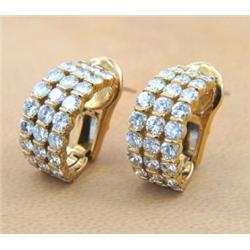 Tiffany & Co 18K Yellow Gold Diamond Earrings