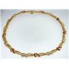 Image 4 : Krypell 18K Gold  Ruby & Diamond Necklace.