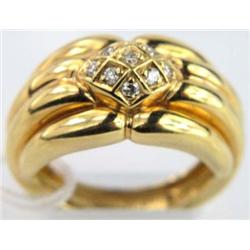 18K Yellow Gold Diamond Ring