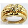 Image 1 : 18K Yellow Gold Diamond Ring