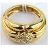 Image 2 : 18K Yellow Gold Diamond Ring