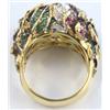 Image 4 : 18K Gold Multi Colored Diamond Ring