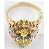 Image 3 : 18K Citrine Diamond Ring