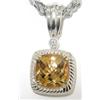 Image 3 : Charles Krypell Gold/Silver Citrine Diamond Necklace