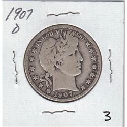 1907 D BARBER HALF