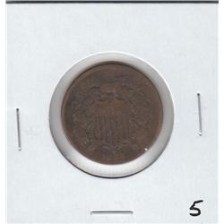 1864 2 CENT PIECE