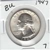 Image 1 : BU 1947 SILVER QUARTER UNC